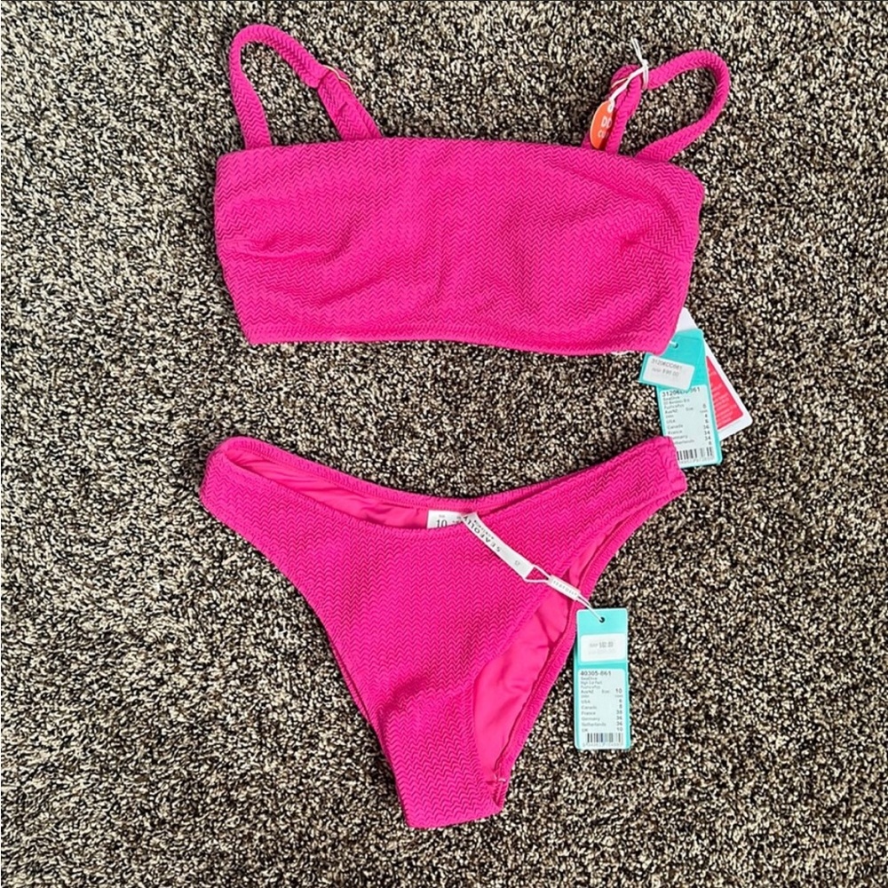 Seafolly Revolve Seadive Fuschia Textured Bikini, NWT